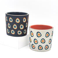 White to Coral Carved 5-Layer Tumbler