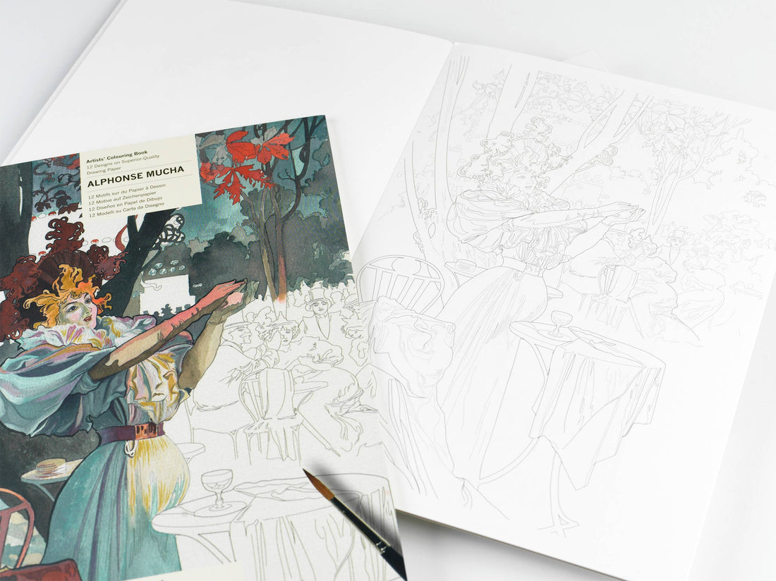 Alphonse Mucha Artists' Coloring Book