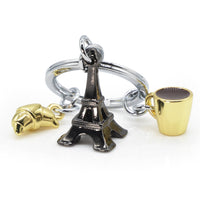 Black Eiffel Tower Keyring