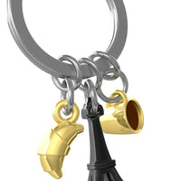 Black Eiffel Tower Keyring