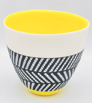 Bowl With Deep Yellow Interior