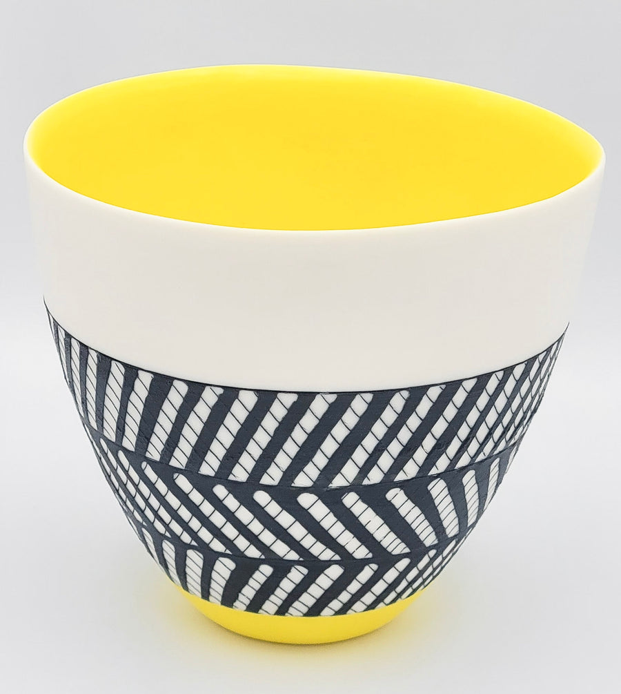 Bowl With Deep Yellow Interior