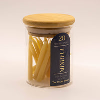 20 Minute Beeswax Mindful Candle Set: (Set of 20)