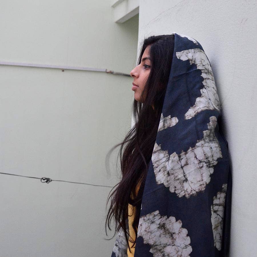 Sunset Block Print Scarf