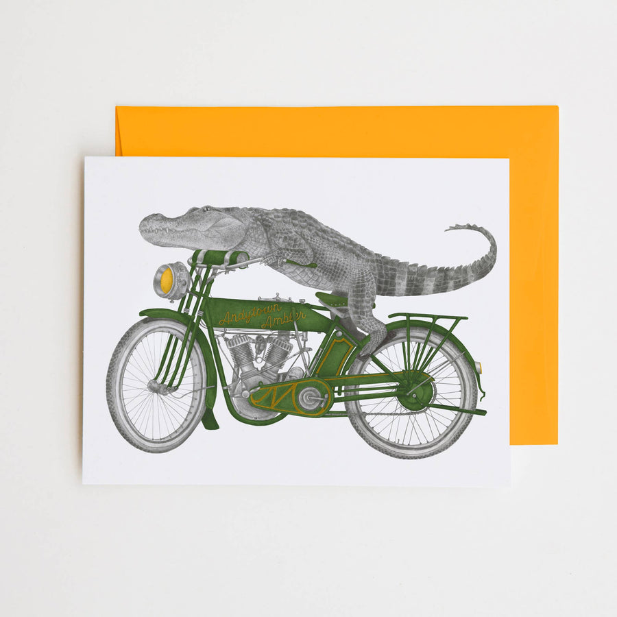 Charlie Bonaventure Alligator Note Card