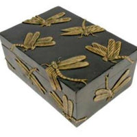 Dragonflies Soapstone Trinket Box