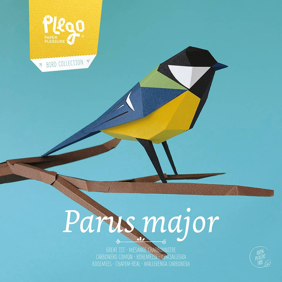 Great Tit  Bird 3D Paper Figure Kit