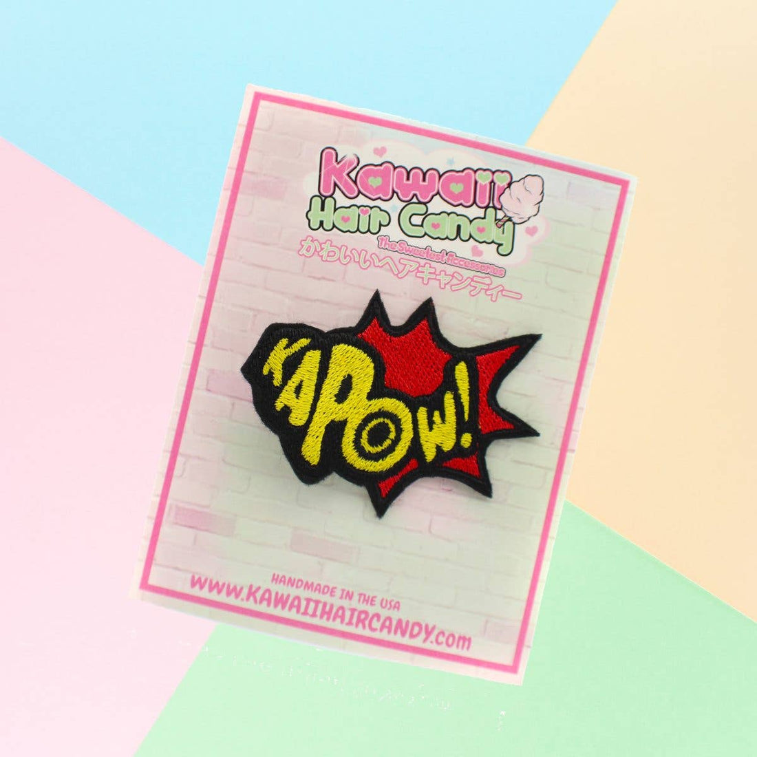 Superhero KAPOW! Comic Book Hair Clip