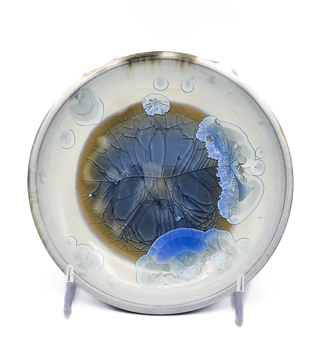 White and Blue Plate