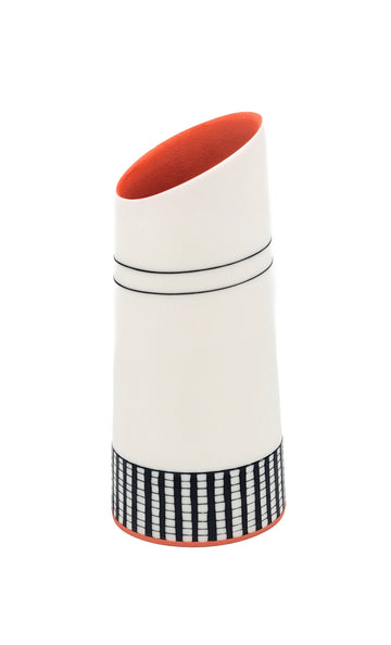 Small Vase with Orange Interior