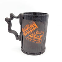 Black Ceramic Cardboard Mug