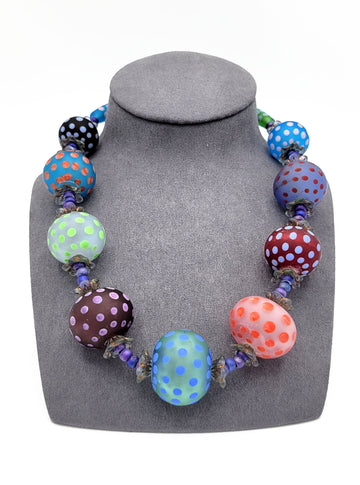 Polka Dot Necklace - 9 Main Beads