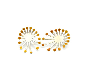 Queen Anne Earrings Yellow-Orange