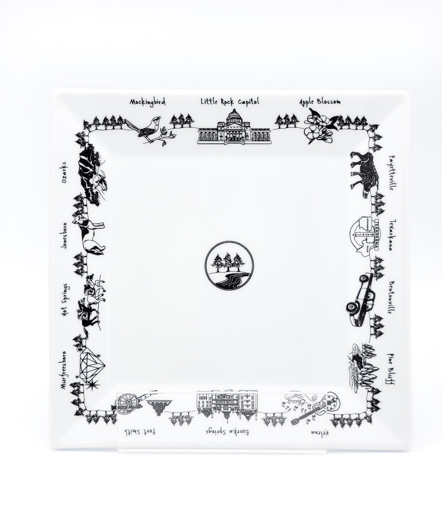 Arkansas Large Square Platter