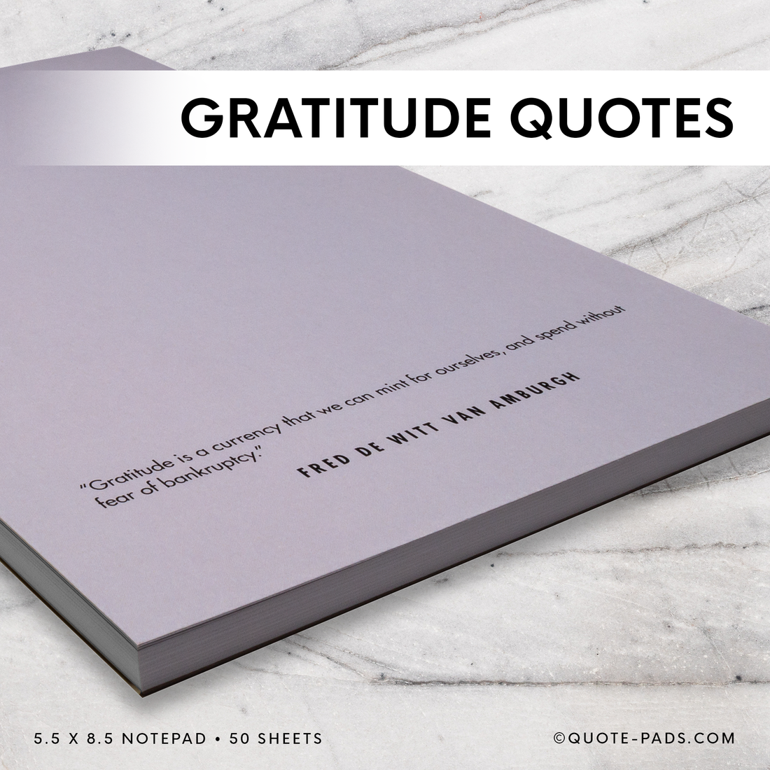 50 Gratitude Quotes Notepad