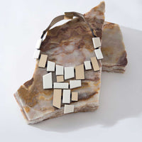 Piet V Necklace - Gold & Ivory: Large