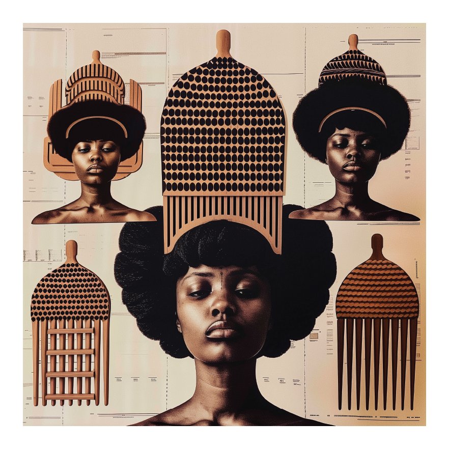 Framed Hadiya Williams Collage