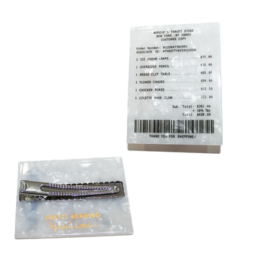 Receipt Hair Clip