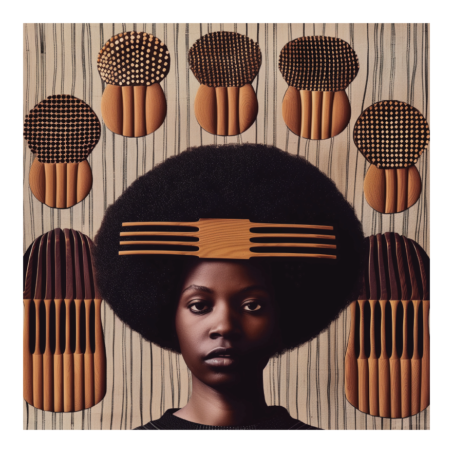 Framed Hadiya Williams Collage