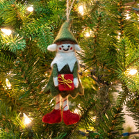 Christmas Elf Felt Ornament