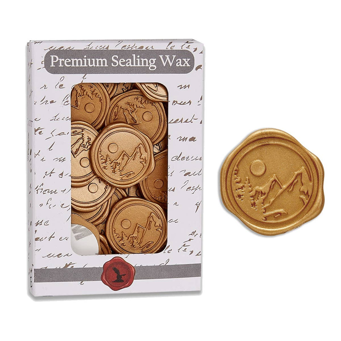 Mountain Scene Adhesive Wax Seal Stickers