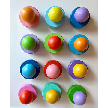 Dot Wood Magnets