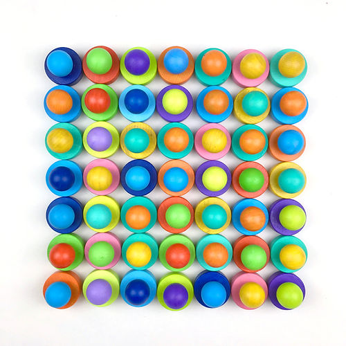 Dot Wood Magnets