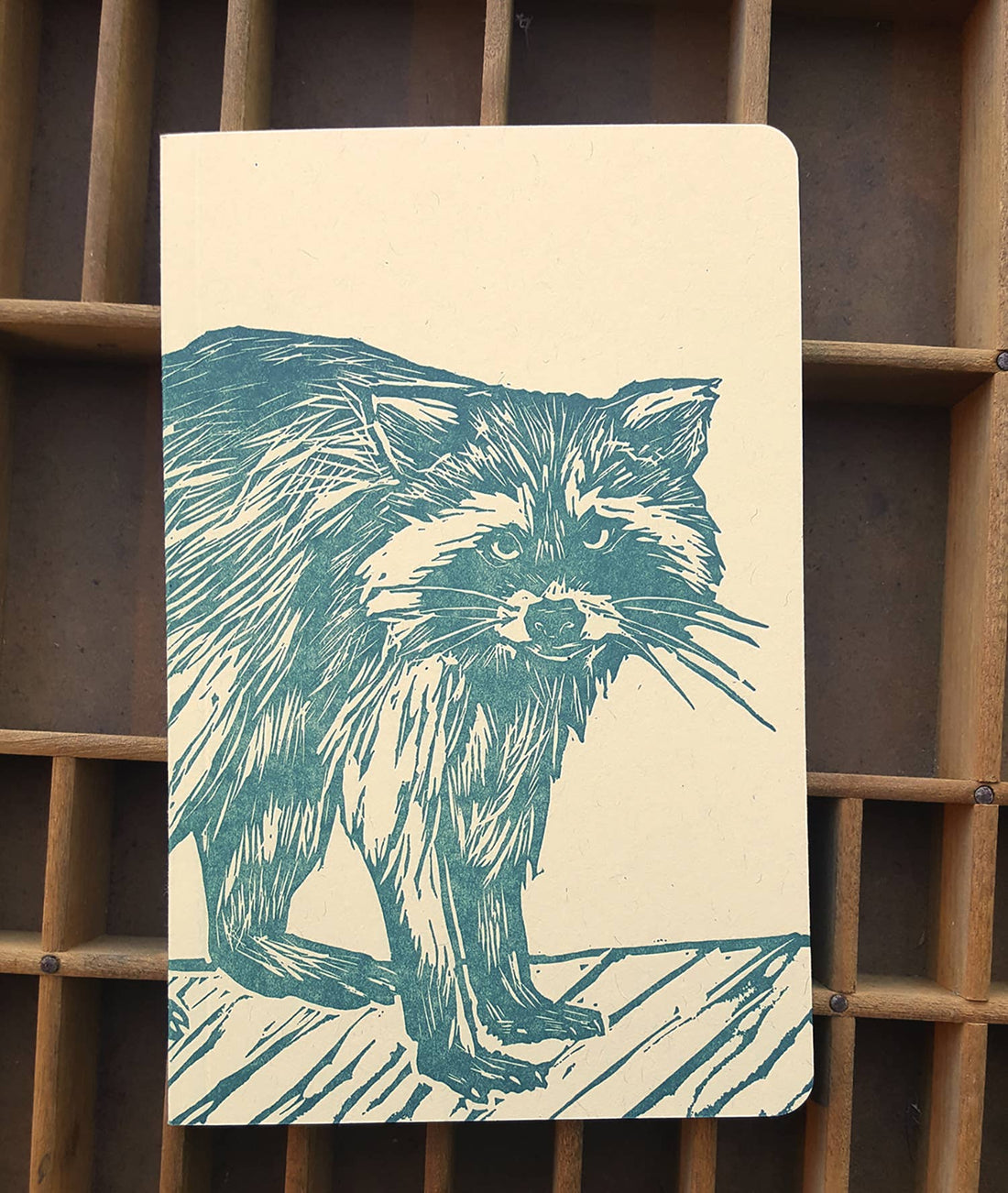 Raccoon Letterpress Notebook