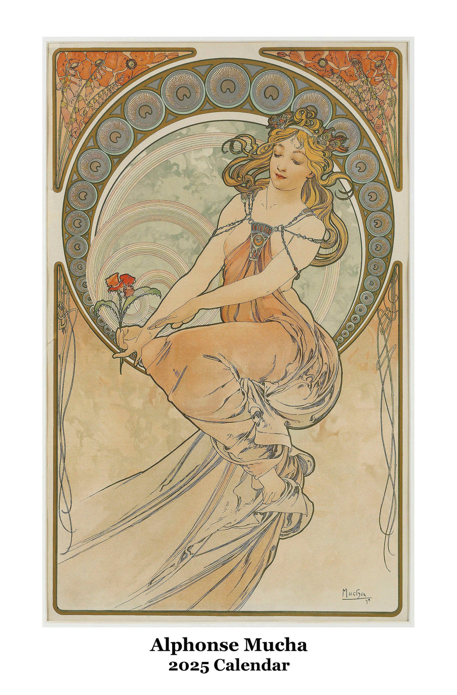 Alphonse Mucha 2025 Wall Calendar