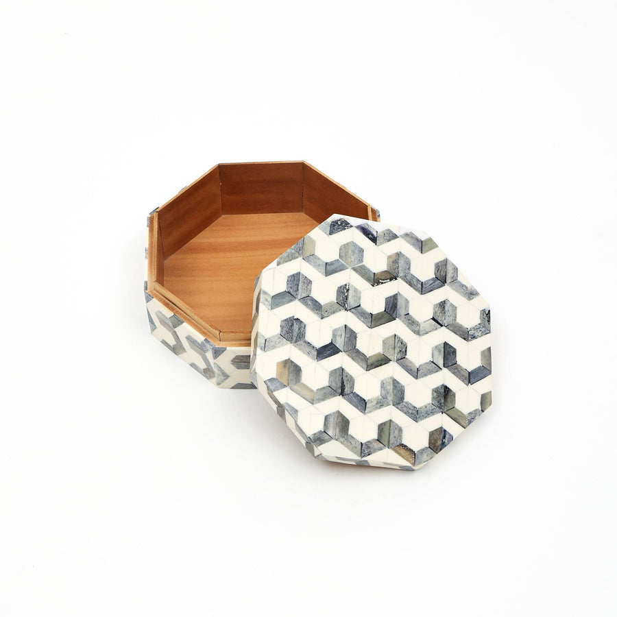 U Pattern Hexagon Box