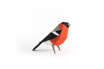 Bullfinch Bird 3D Paper Figure Kit