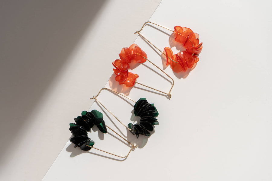 Leona Coral Drops: 14k Gold Filled