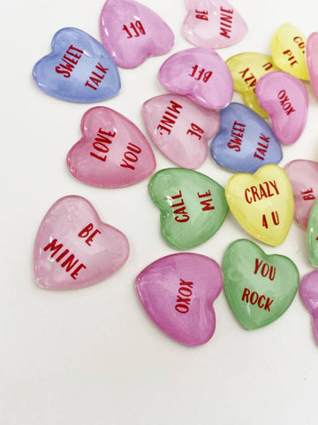 Conversation Heart Magnets: XOXO