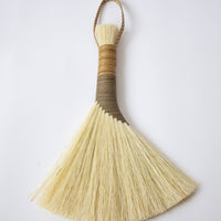 Tampico Wing Broom: Brown / Leather Cord