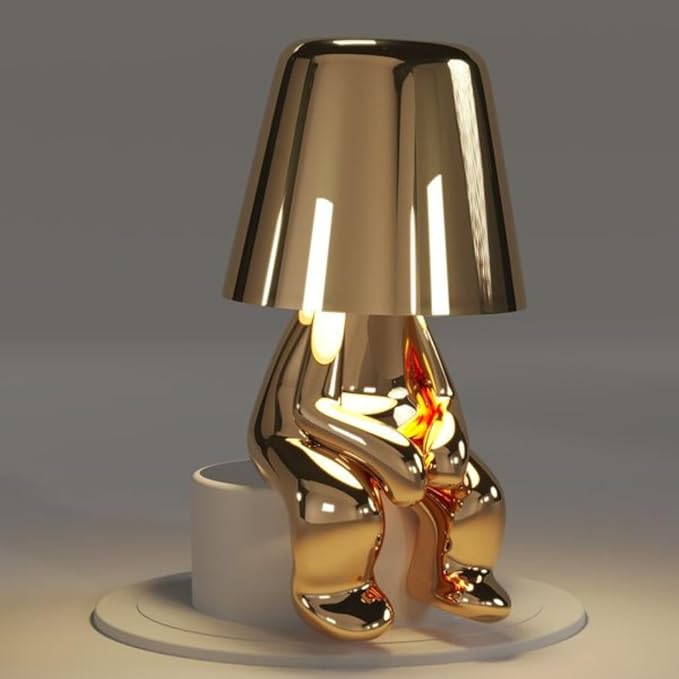 Thinker Lamps Gold or Silver