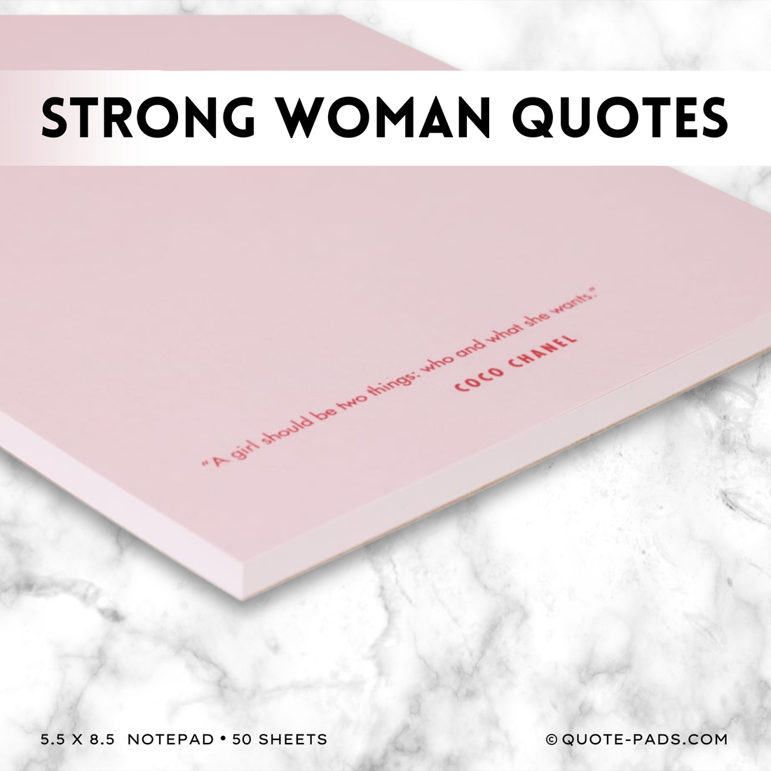 50 Strong Woman Quotes Notepad