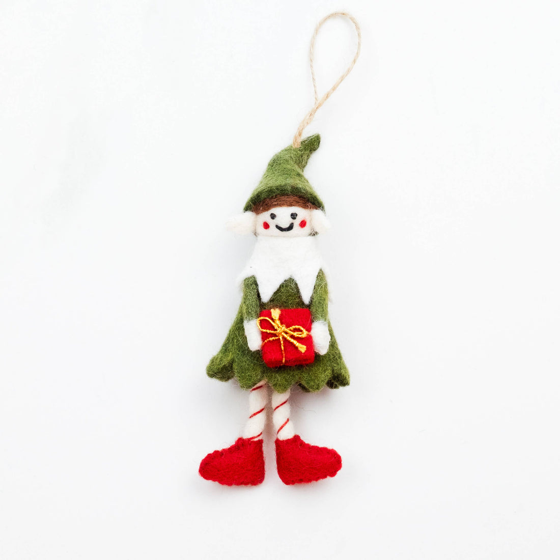 Christmas Elf Felt Ornament