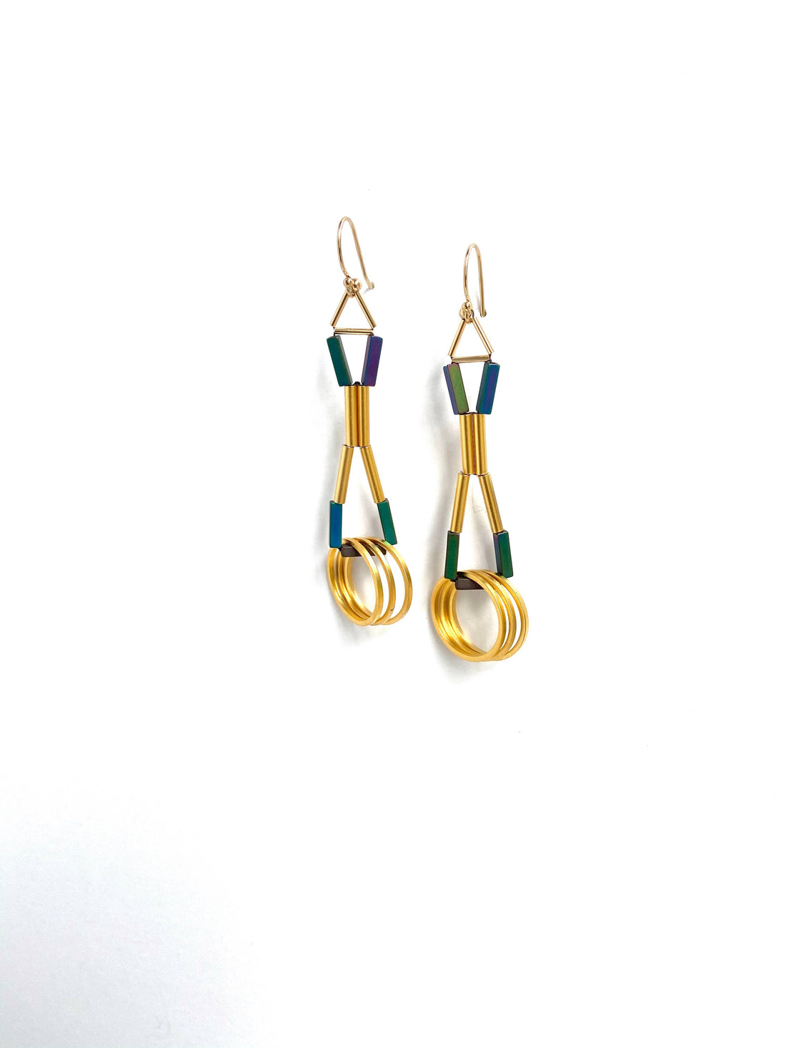 Uni Earrings: Desert red