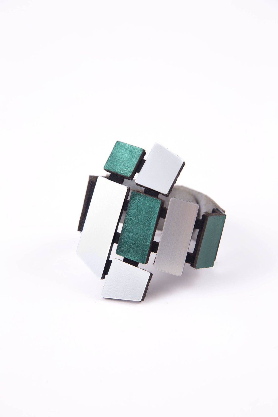Piet Bracelet - Silver & Green: Large