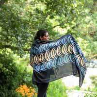 Blue Moon Block Print Scarf