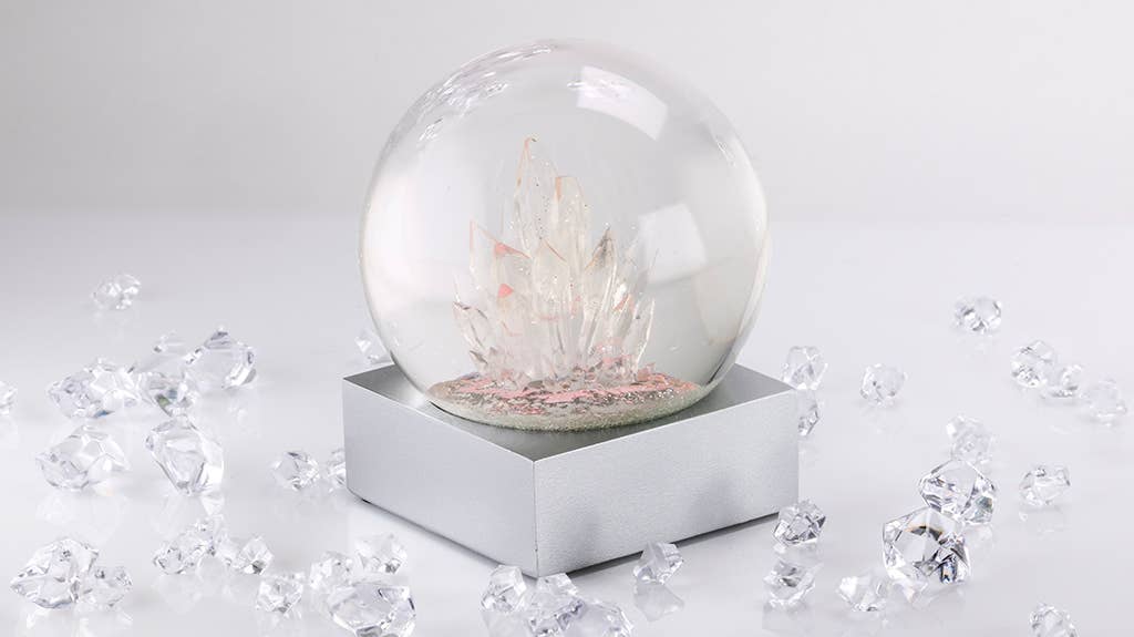 Crystals Snow Globe