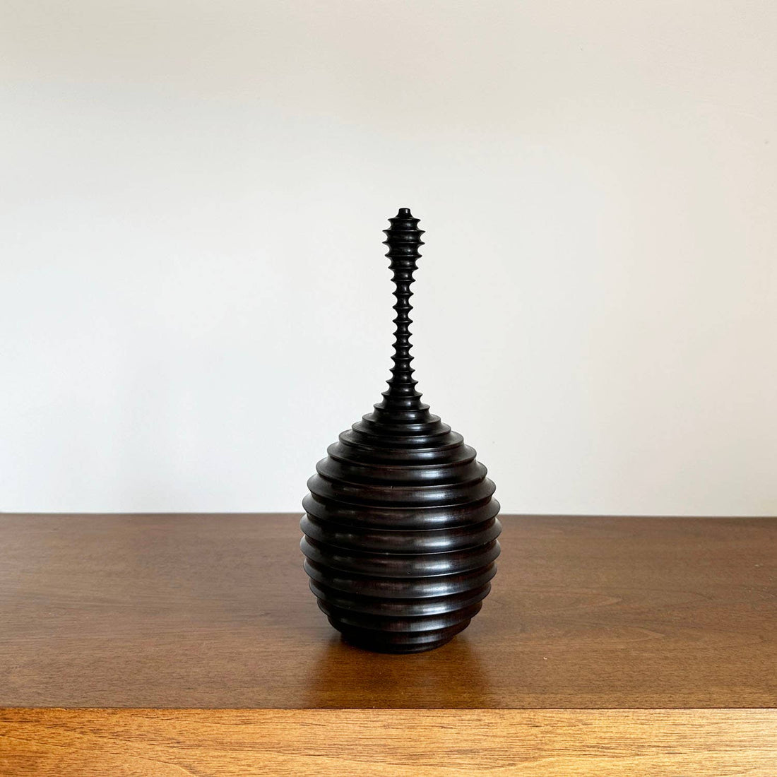 Ebony Wood Vessel - Tembe Range: Medium