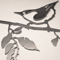 Nuthatch Metal Garden Art
