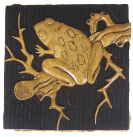 Frog Soapstone Trinket  Box