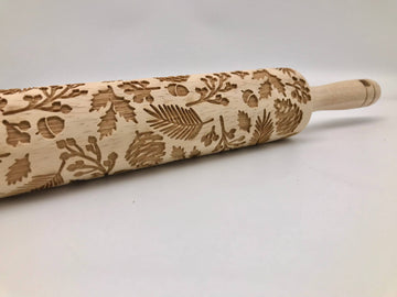 Twigs And Berries Embossed Rolling Pin