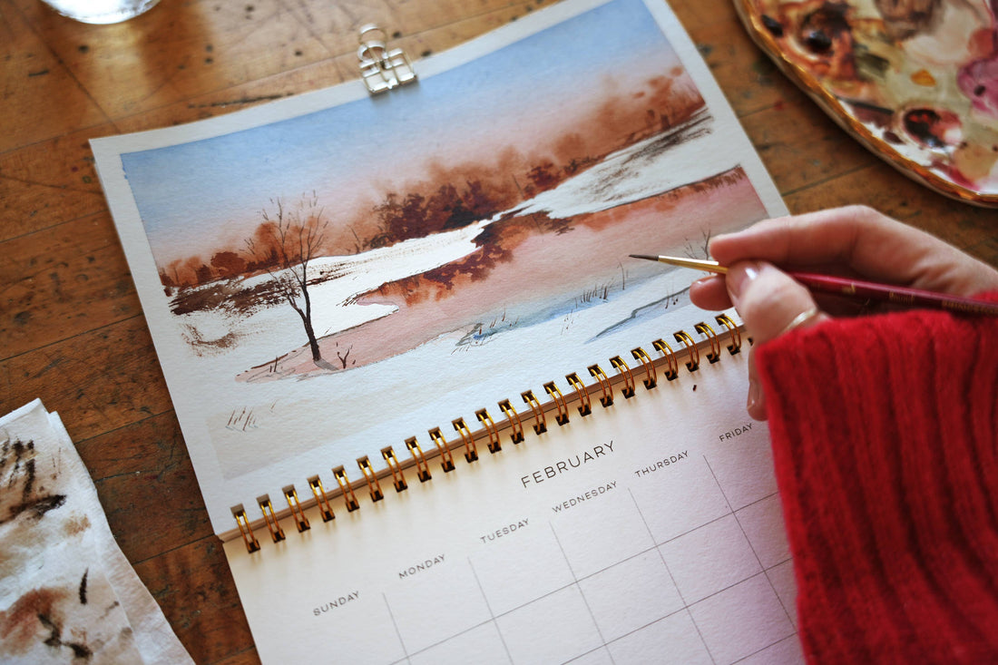 Paint Your Own Watercolor Calendar
