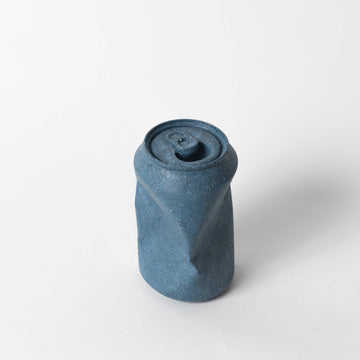 Cobalt Terrazzo Soda Can Vase