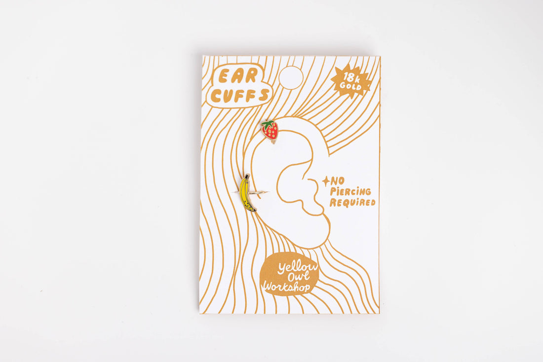 Strawberry & Banana Ear Cuffs