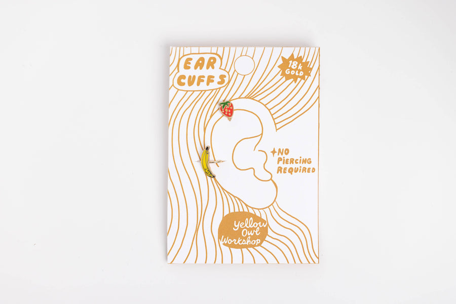 Strawberry & Banana Ear Cuffs
