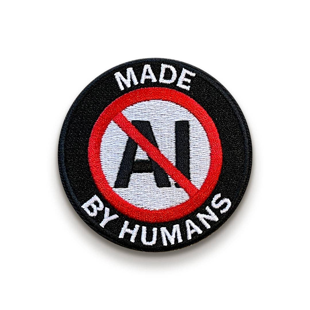 No AI Embroidered Patch